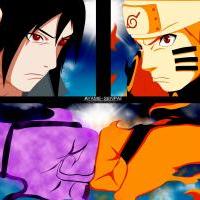 SPOILER! Naruto vs. Sasuke manga 695
